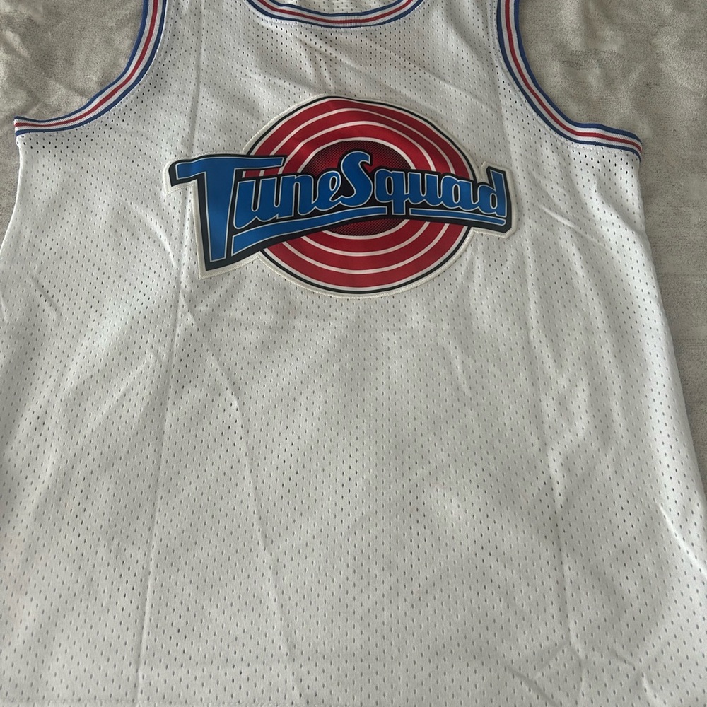 Tune Squad White Basketball Jersey size M Halloween
